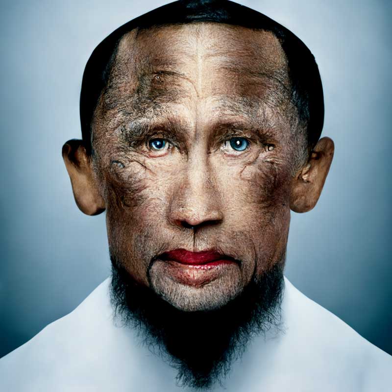 Time Magazine’s “2024 Person of the Year” Photo by Martin Schoeller. - Midjourney