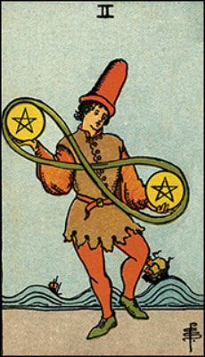 Two of Pentacles Tarot Card