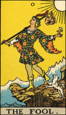 Major Arcana The Fool Tarot Card