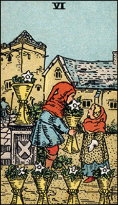 Minor Arcana The Six of Cups Tarot Card