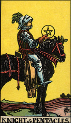 Minor Arcana The Knight of Pentacles Tarot Card