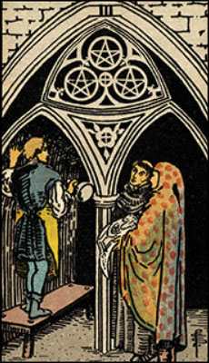 Minor Arcana The Three of Pentacles Tarot Card