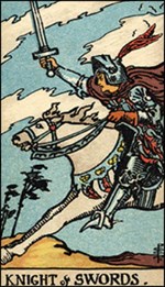 Kinght of Swords Tarot Card