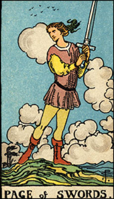 Minor Arcana The Page of Swords Tarot Card