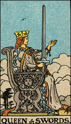 Minor Arcana The Queen of Swords Tarot Card
