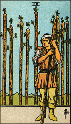 Minor Arcana The Nine of Wands Tarot Card