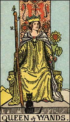Minor Arcana The Queen of Wands Tarot Card
