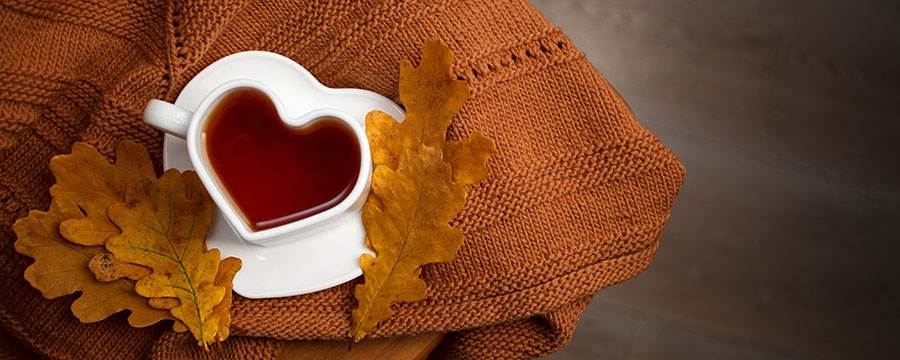 Autumn Fall Tea Love Leaves Cozy