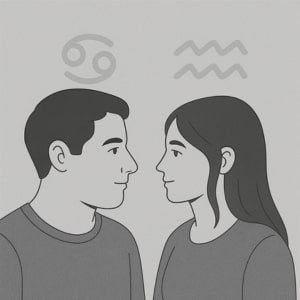 Cancer Man & Aquarius Woman: When Water Meets Air in Love