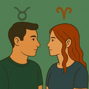 When Fire Meets Earth: The Taurus Man and Aries Woman Love Story