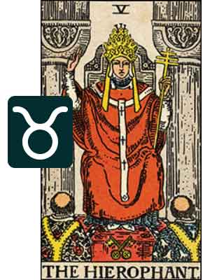 Taurus Tarot Card: The Hierophant